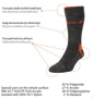 Lafuma Day Hiker Çorap - Antrasit/Turuncu için detaylar