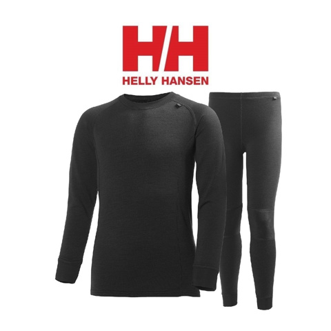 Helly Hansen JR Lifa Merino Termal İçlik Takım - Siyah için detaylar