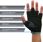 Harbinger Women’s New Power Glove - Blue için detaylar