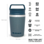 Stanley 0.23L Adventure ShortStack Vacuum Mug - Hammertone Ice için detaylar