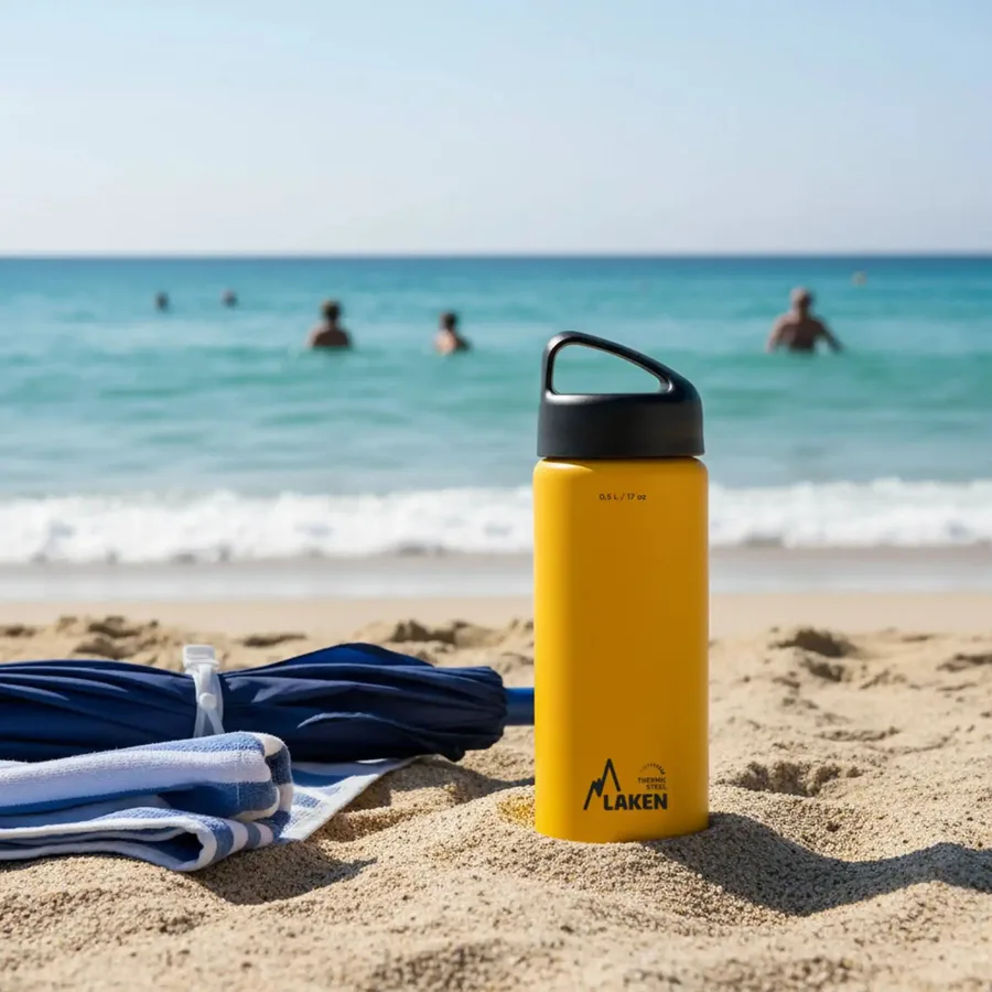Laken Classic 0.5L Thermo Çelik Termos kullanımda
