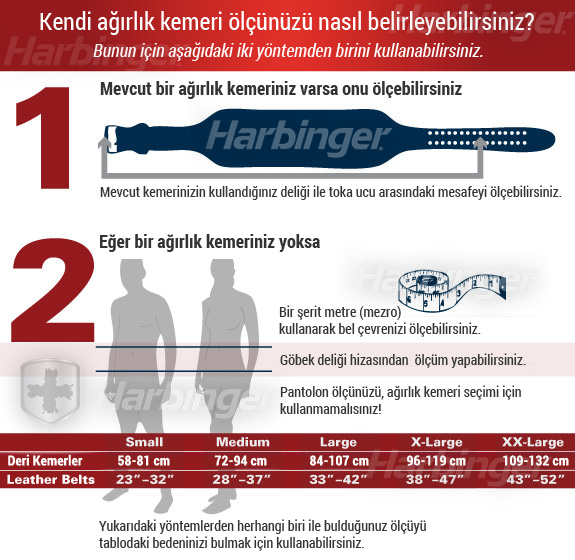 Harbinger Ağırlık Kemeri Ölçüleri