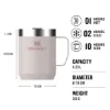 Stanley Classic Legendary Camp Mug - Efsanevi Kamp Bardağı 0.23L Rose Quartz - Termos Bardak