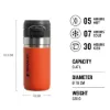 Stanley Quick Flip Water Bottle - Yalıtımlı 0.47L Tigerlily - Matara