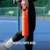 Stanley IceFlow Fast Flow Bottle - Yalıtımlı Çelik Şişe 0.6L Tigerlily - Matara