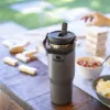 Stanley IceFlow Flip Straw Tumbler - Pipetli 0.89L Charcoal (Gri) - Termos Bardak