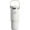 Stanley IceFlow Flip Straw Tumbler - Pipetli 0.89L Frost (Beyaz) - Termos Bardak