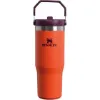 Stanley IceFlow Flip Straw Tumbler - Pipetli 0.89L Tigerlily (Kırmızı) - Termos Bardak