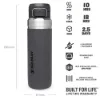 Stanley Quick Flip Water Bottle - Paslanmaz Çelik 1.06L Gri - Termos