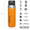 Stanley Quick Flip Water Bottle - Paslanmaz Çelik 1.06L Turuncu - Termos