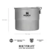 Stanley Stainless Steel Cook Set For Two - 6 Parça Çelik Kamp Yemek Seti 1.0L 