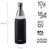 Aladdin Fresco Thermavac Water Bottle - Vakum Yalıtımlı Çelik Şişe 0.6L Lava Black - Matara