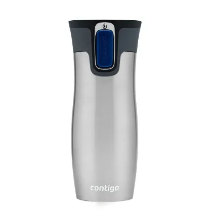 Contigo Autoseal West Loop SS Travel Mug 0.47L Çelik Mug Gri - Termos Bardak