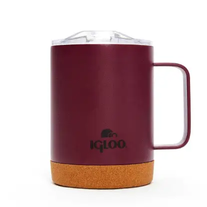 Igloo Cork Mug - Kamp Bardağı 0.35L Bordo - Termos Bardak