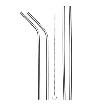 CampAndTravel CNT 5in1 Straw-Brush Pack - Fırçalı Çelik Pipet Seti  