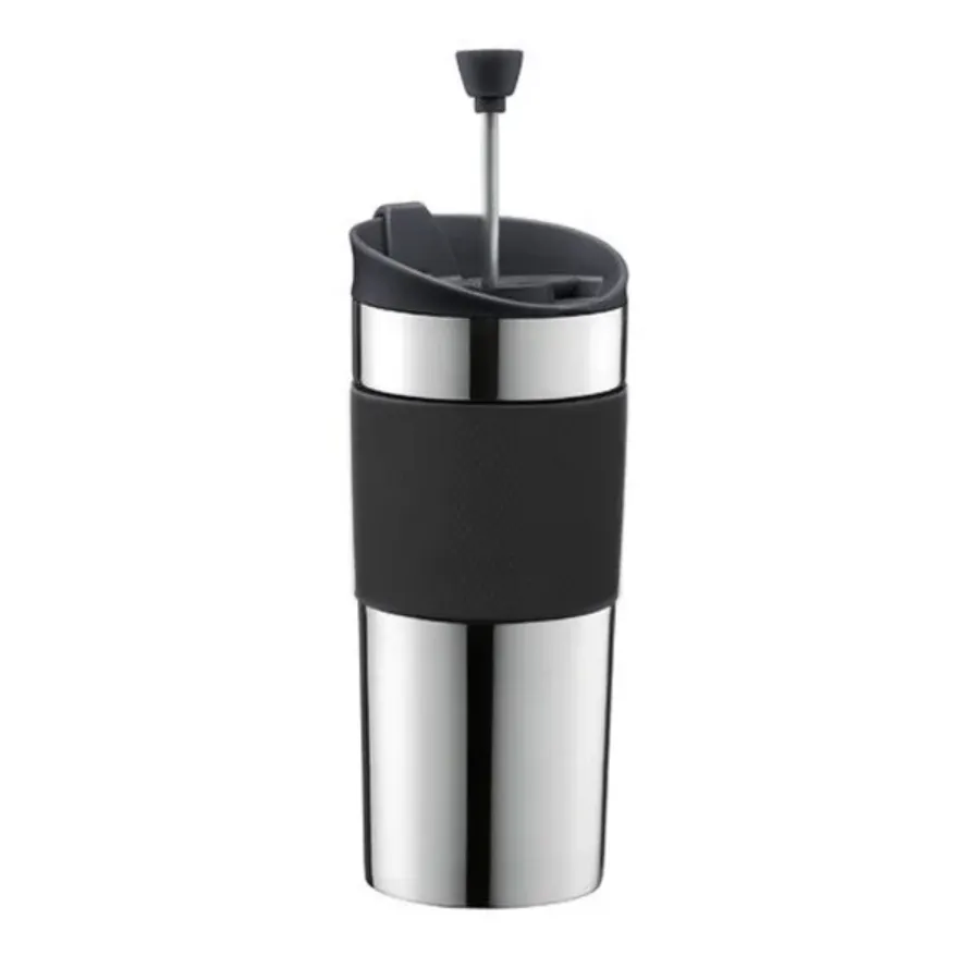 T/M Travel Press + Çelik Mug  Gümüş - Termos Bardak