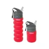 Nurgaz Silikon Katlanabilir 0.75L Kırmızı - Matara
