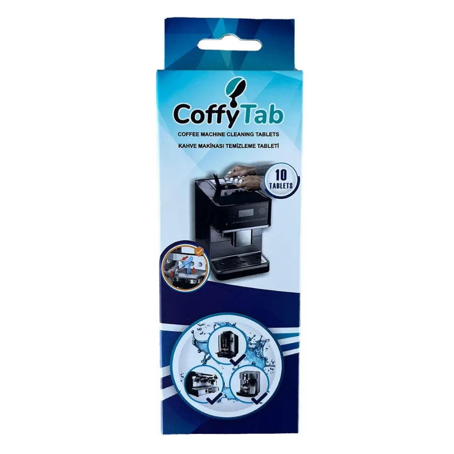 CoffyTab Coffee Machine Cleaning Tablet - Kahve Makinesi Temizleme Tableti 10'lu Paket  