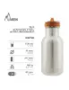 Laken Desenli 0.5L Basic wFC - Paslanmaz Çelik Çocuk Matarası Piscina