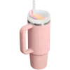 Stanley 0.89L Quencher H2.O FlowState Tumbler Pipetli Termos Bardak Peach Rose