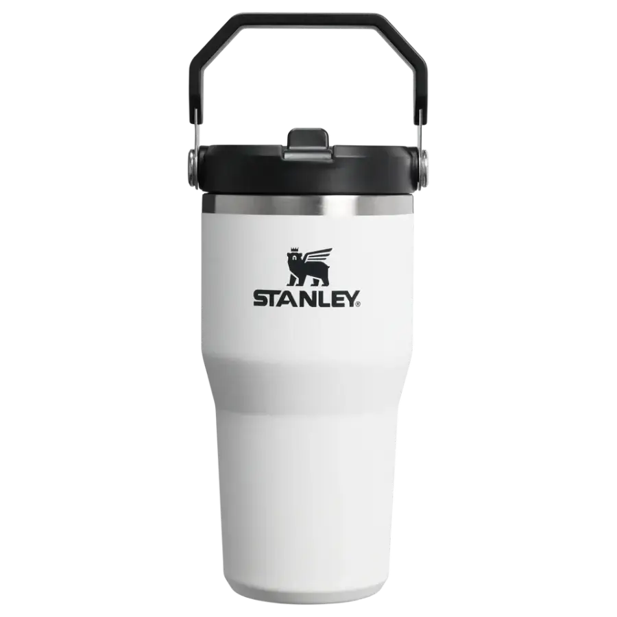 Stanley 0.6L IceFlow Flip Straw Tumbler - Pipetli Termos Bardak Chalk