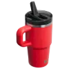 Stanley 0.6L Quencher ProTour Flip Straw Tumbler Pipetli Termos Bardak Chili Black