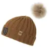 Helly Hansen Limelight Beanie - Ponponlu Kahverengi Bere resmi