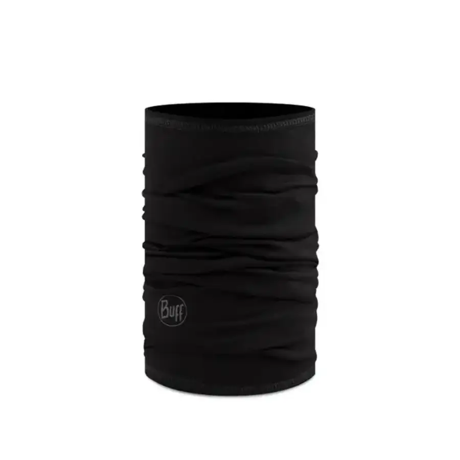 Solid Black - Merino Lightweight Çocuk/Genç Buff® resmi