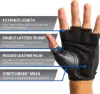 Harbinger Mens Power Gloves - Black resmi