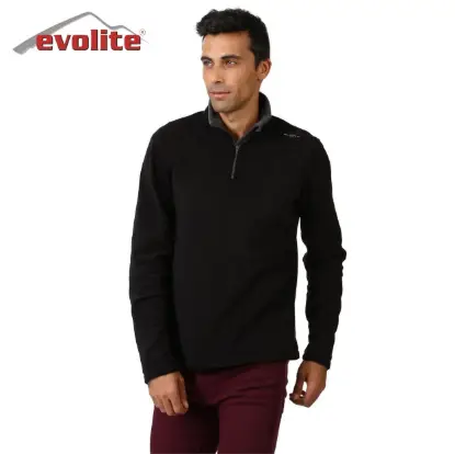 Evolite Fuga Bay Mikro Polar Sweater - Siyah resmi