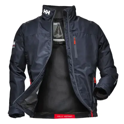 Helly Hansen Crew Midlayer Jacket Navy - Lacivert Erkek Ceket resmi
