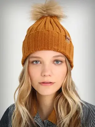 Helly Hansen Limelight Beanie - Ponponlu Bere resmi