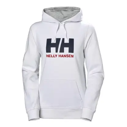 Helly Hansen W Logo Hoodie - White resmi