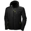 Helly Hansen Crew Hooded Midlayer Jacket Black - Erkek Kapüşonlu Ceket resmi