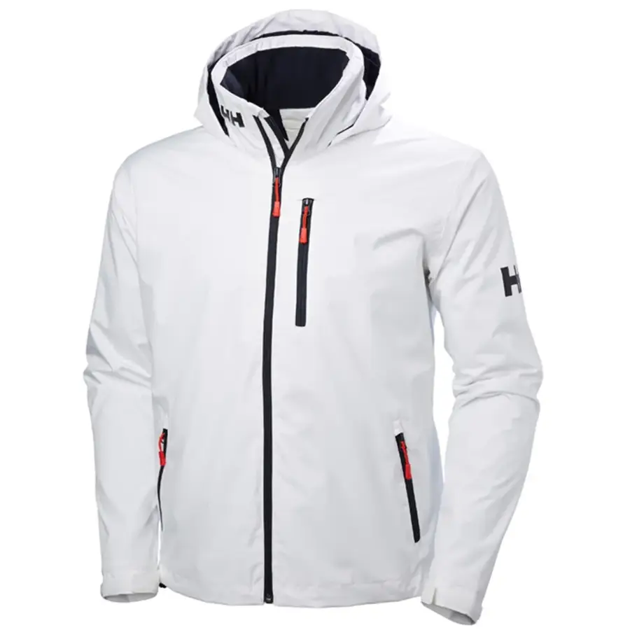 Helly Hansen Crew Hooded Midlayer Jacket White - Erkek Kapüşonlu Ceket resmi