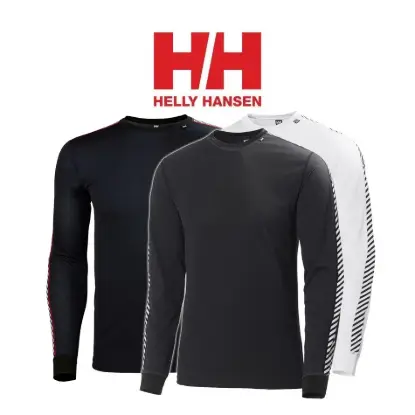Helly Hansen Stripe Crew Erkek Termal İç Katman Giysisi resmi