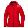 Helly Hansen W Crew Hooded Midlayer Jacket Red Alert - Kırmızı Kadın Ceket resmi