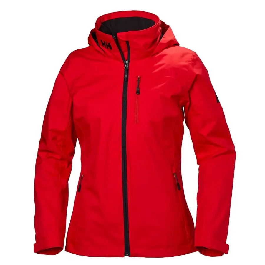 Helly Hansen W Crew Hooded Midlayer Jacket Red Alert - Kırmızı Kadın Ceket resmi