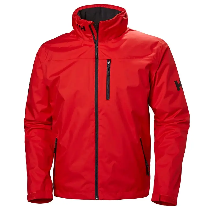Helly Hansen Crew Hooded Midlayer Jacket Red Alert - Kırmızı Erkek Kapüşonlu Ceket resmi