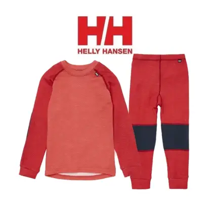 Helly Hansen Lifa Merino Set Raspbery - Kırmızı Çocuk Termal İçlik Takımı resmi