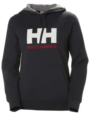 Helly Hansen W Logo Hoodie - Navy resmi