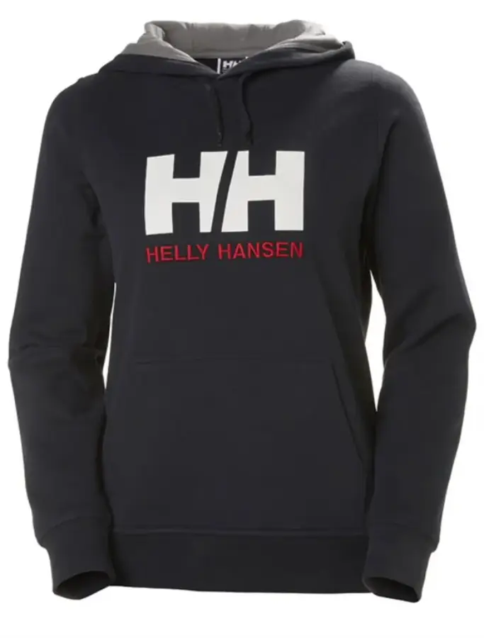 Helly Hansen W Logo Hoodie - Navy resmi