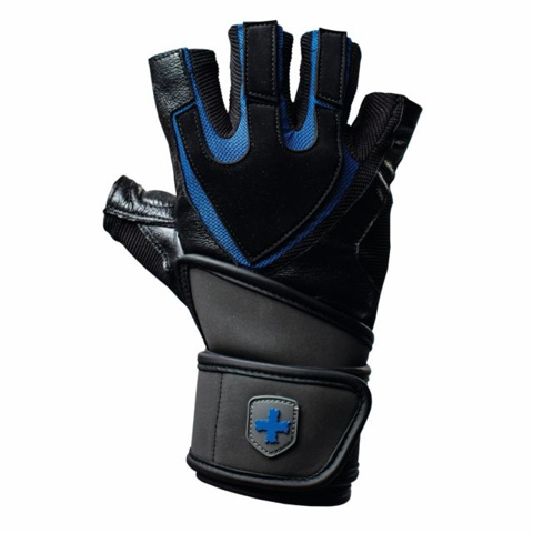 Harbinger Mens Training Grip® WristWrap - Siyah/Mavi için detaylar
