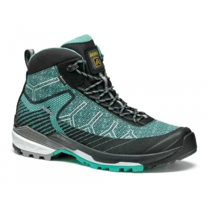 Asolo Falcon Evo Jacquard GV Kadın Trekking Botu - Black/Aqua Green