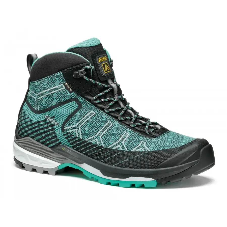 Asolo Falcon Evo Jacquard GV Kadın Trekking Botu - Black/Aqua Green