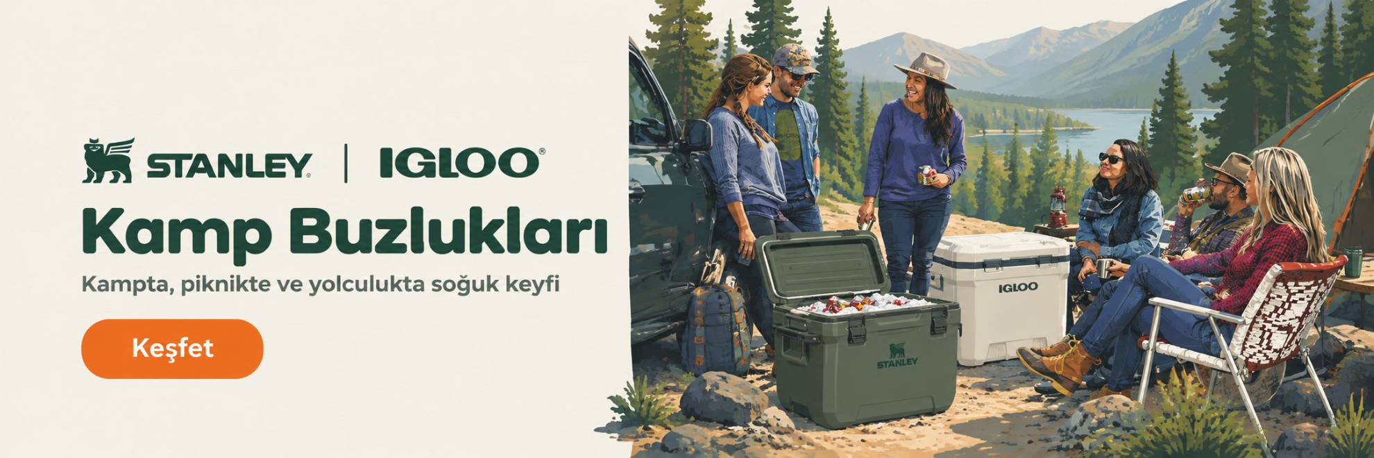 Stanley ve Igloo Kamp Buzlukları