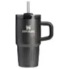 Stanley 0.6L Quencher H2.0 Fluted Tumbler Pipetli Termos Bardak Black PVD