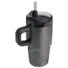Stanley 0.6L Quencher H2.0 Fluted Tumbler Pipetli Termos Bardak Black PVD