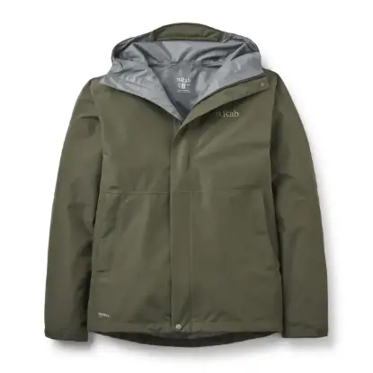 Rab Downpour Erkek Su Geçirmez Ceket - Army