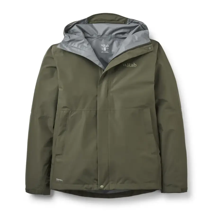 Rab Downpour Erkek Su Geçirmez Ceket - Army